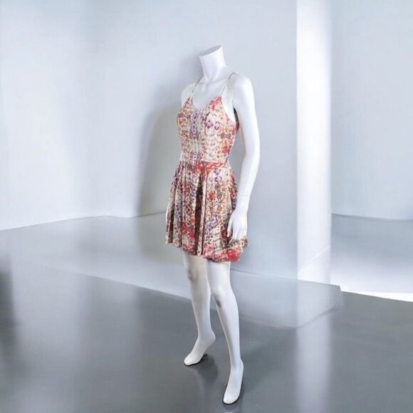 Lavender Brown Mini Fit and Flare Dress Multicolor, Size X-Small - Picture 6 of 16